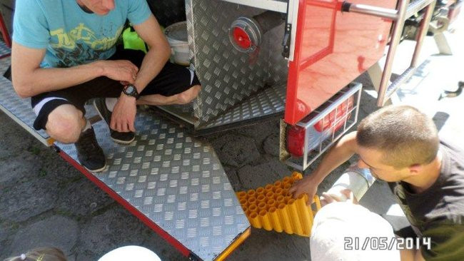 Odwiedziny u strażaków (zdjęcia)