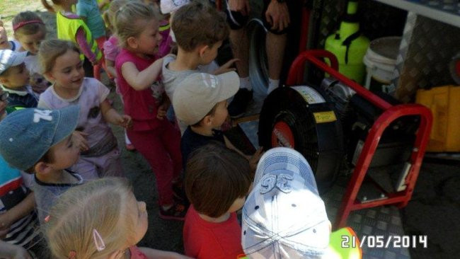 Odwiedziny u strażaków (zdjęcia)