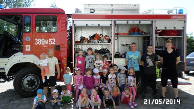 Odwiedziny u strażaków (zdjęcia)