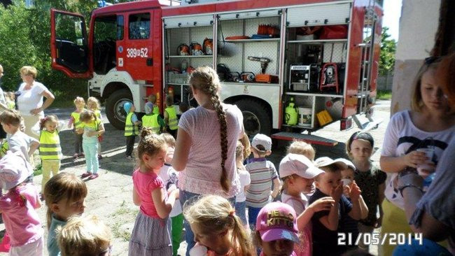 Odwiedziny u strażaków (zdjęcia)