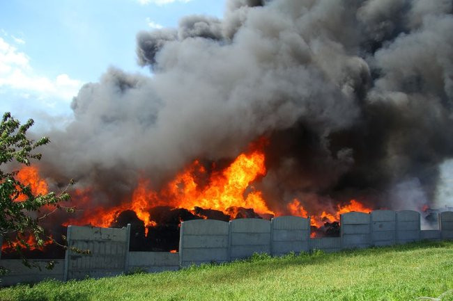 Milion złotych strat po pożarze w Miąskowie (zdjęcia)
