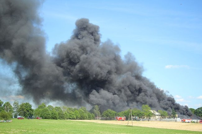 Milion złotych strat po pożarze w Miąskowie (zdjęcia)