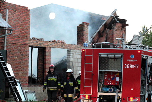 Pożar budynków gospodarczych w Mórkowie (zdjęcia)
