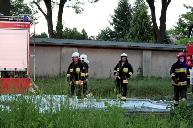 Pożar budynków gospodarczych w Mórkowie (zdjęcia)