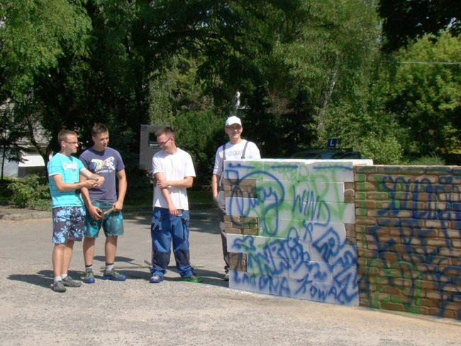 W szkole rolniczej runął mur (zdjęcia)