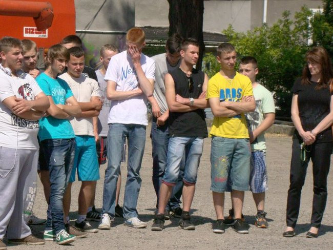 W szkole rolniczej runął mur (zdjęcia)