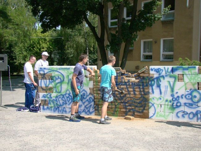 W szkole rolniczej runął mur (zdjęcia)