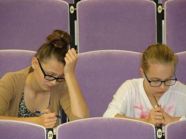 Sprawdzian z angielskiego (zdjęcia)