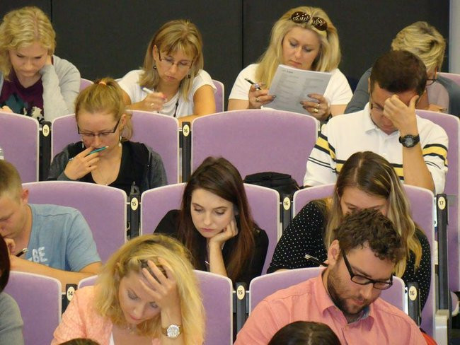 Sprawdzian z angielskiego (zdjęcia)