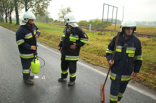 Rozlała się substancja ropopochodna (zdjęcia)