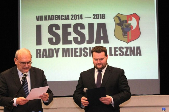 Sławomir Szczot przewodniczącym Rady Miejskiej Leszna (zdjęcia)