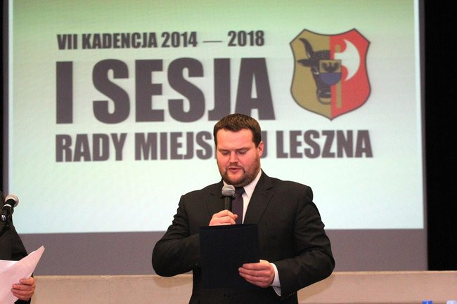 Sławomir Szczot przewodniczącym Rady Miejskiej Leszna (zdjęcia)