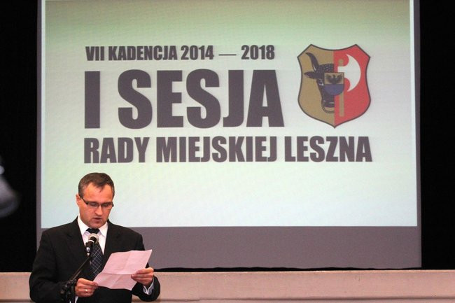 Sławomir Szczot przewodniczącym Rady Miejskiej Leszna (zdjęcia)