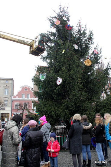 Choinka na rynku przybrana (zdjęcia)