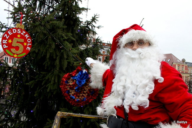 Choinka na rynku przybrana (zdjęcia)