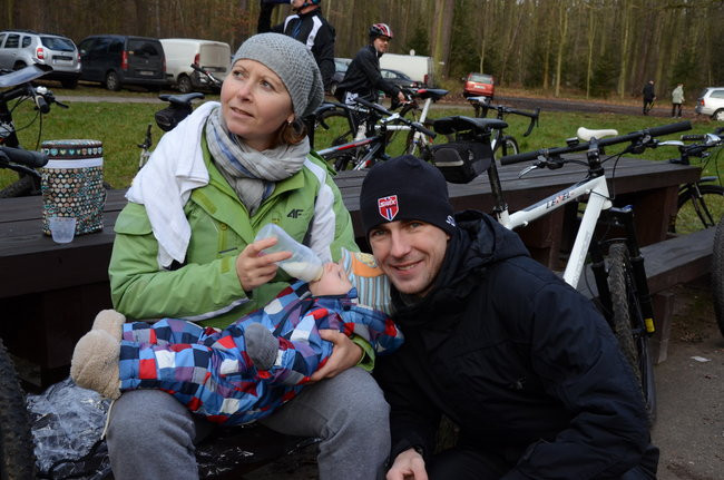 Sportowy opłatek przy ognisku (zdjęcia)