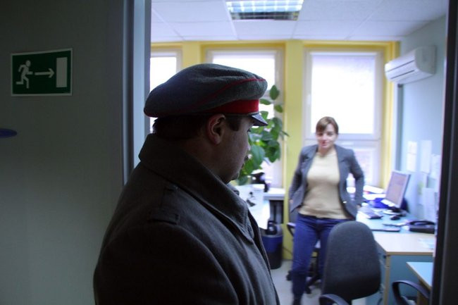 Powstańcy w redakcji 