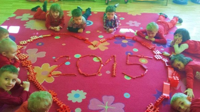 Przedszkolaki z Rydzyny obchodzą Walentynki (zdjęcia)