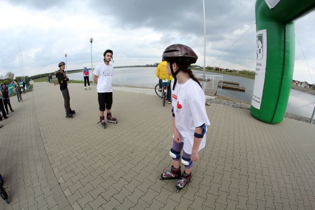 Nad zbiornikiem w Rydzynie o transplantacji (zdjęcia)