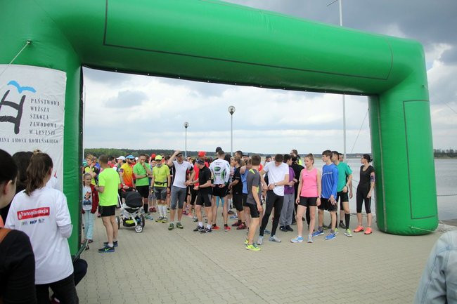 Nad zbiornikiem w Rydzynie o transplantacji (zdjęcia)