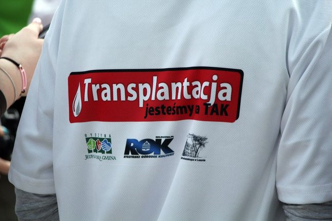 Nad zbiornikiem w Rydzynie o transplantacji (zdjęcia)