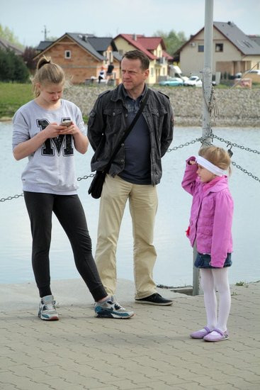 Nad zbiornikiem w Rydzynie o transplantacji (zdjęcia)