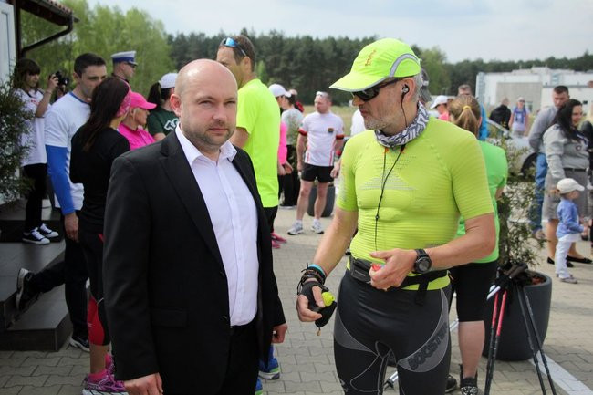 Nad zbiornikiem w Rydzynie o transplantacji (zdjęcia)