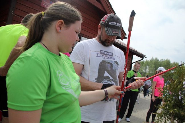 Nad zbiornikiem w Rydzynie o transplantacji (zdjęcia)