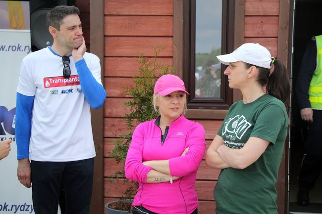 Nad zbiornikiem w Rydzynie o transplantacji (zdjęcia)