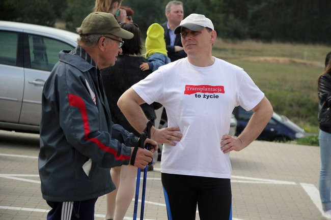 Nad zbiornikiem w Rydzynie o transplantacji (zdjęcia)