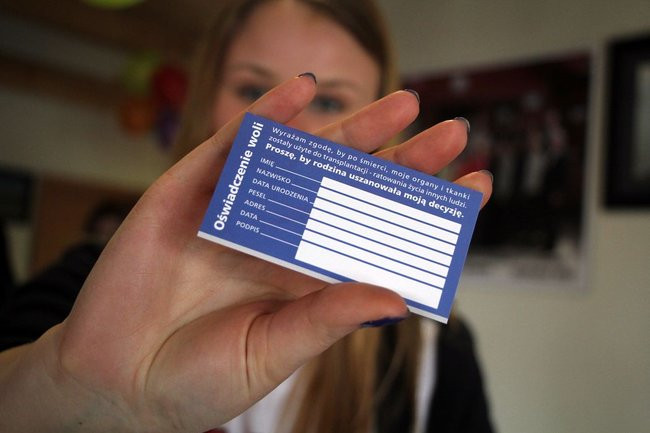 Nad zbiornikiem w Rydzynie o transplantacji (zdjęcia)