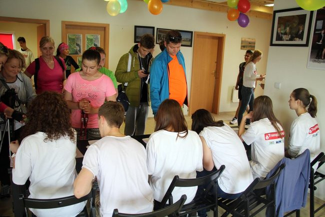 Nad zbiornikiem w Rydzynie o transplantacji (zdjęcia)