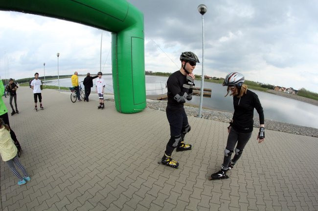 Nad zbiornikiem w Rydzynie o transplantacji (zdjęcia)