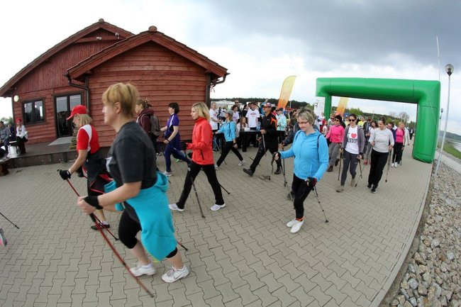 Nad zbiornikiem w Rydzynie o transplantacji (zdjęcia)
