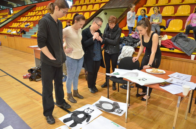 Kung fu z pandą i studentami (zdjęcia)