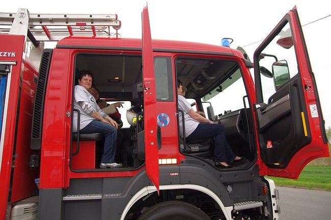 Cykliści u strażaków (zdjęcia)