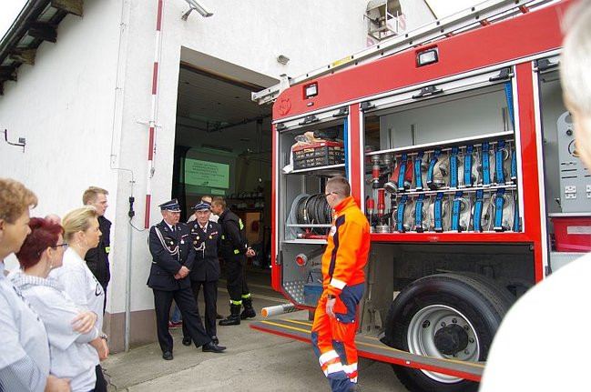 Cykliści u strażaków (zdjęcia)