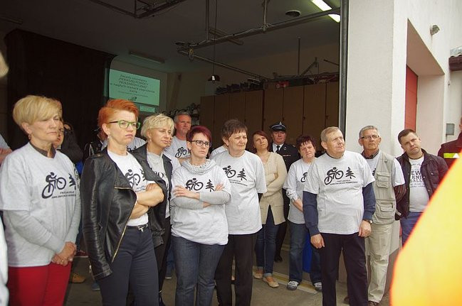 Cykliści u strażaków (zdjęcia)