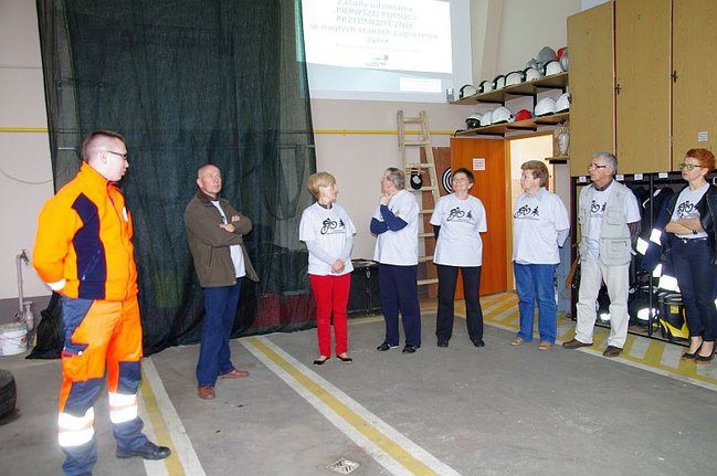 Cykliści u strażaków (zdjęcia)