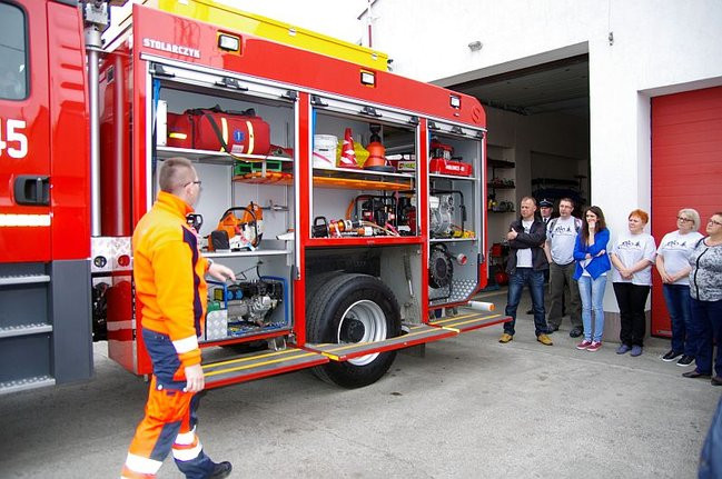 Cykliści u strażaków (zdjęcia)