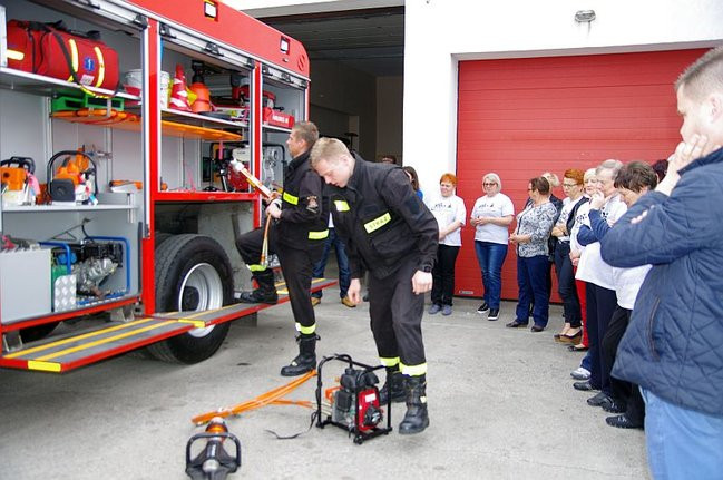 Cykliści u strażaków (zdjęcia)