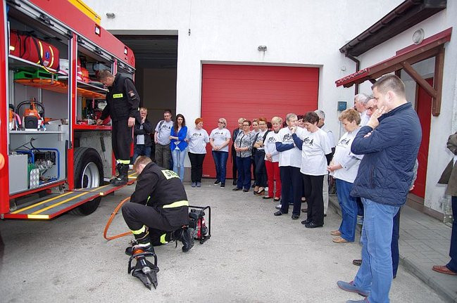 Cykliści u strażaków (zdjęcia)