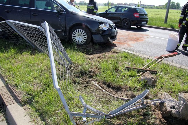 Zatrzymała się na barierkach (kilka zdjęć)