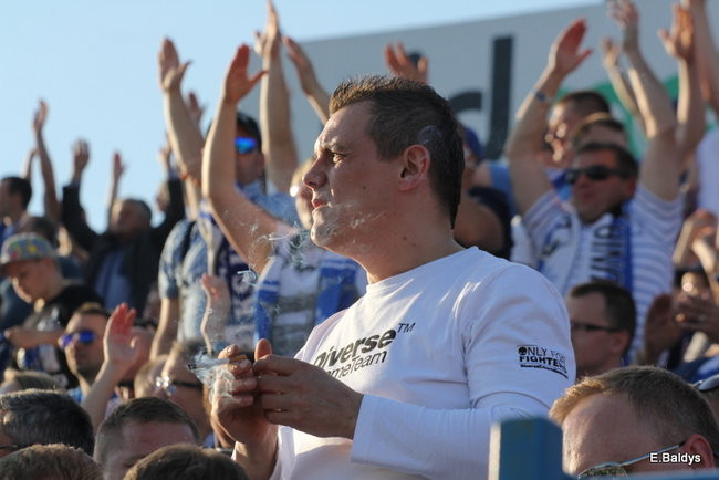 Kibice Unii wierni do końca (zdjęcia)