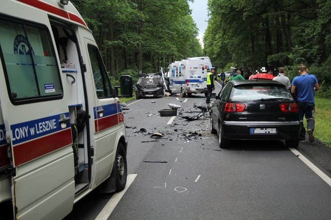 Zderzenie sześciu aut (zdjęcia)