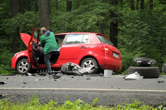 Zderzenie sześciu aut (zdjęcia)