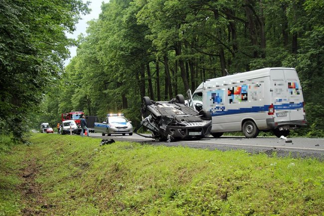 Zderzenie sześciu aut (zdjęcia)