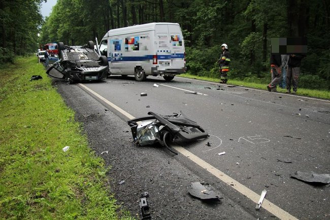 Zderzenie sześciu aut (zdjęcia)