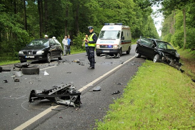 Zderzenie sześciu aut (zdjęcia)
