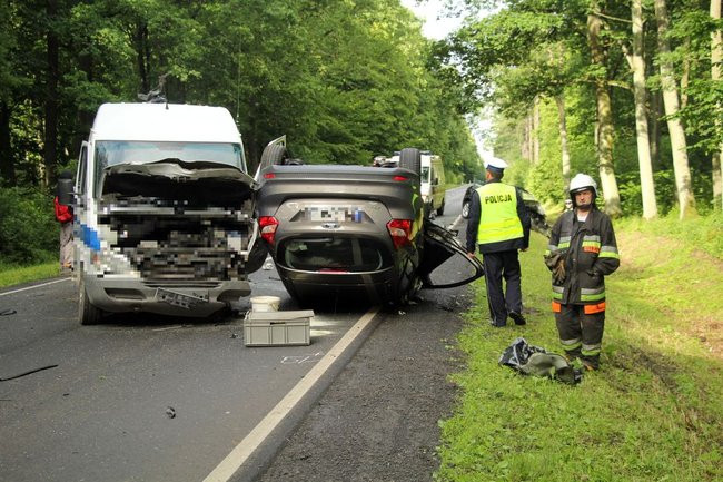 Zderzenie sześciu aut (zdjęcia)